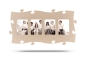 Preview: Country Living Puzzle Rahmen 4mal 13×18 cm